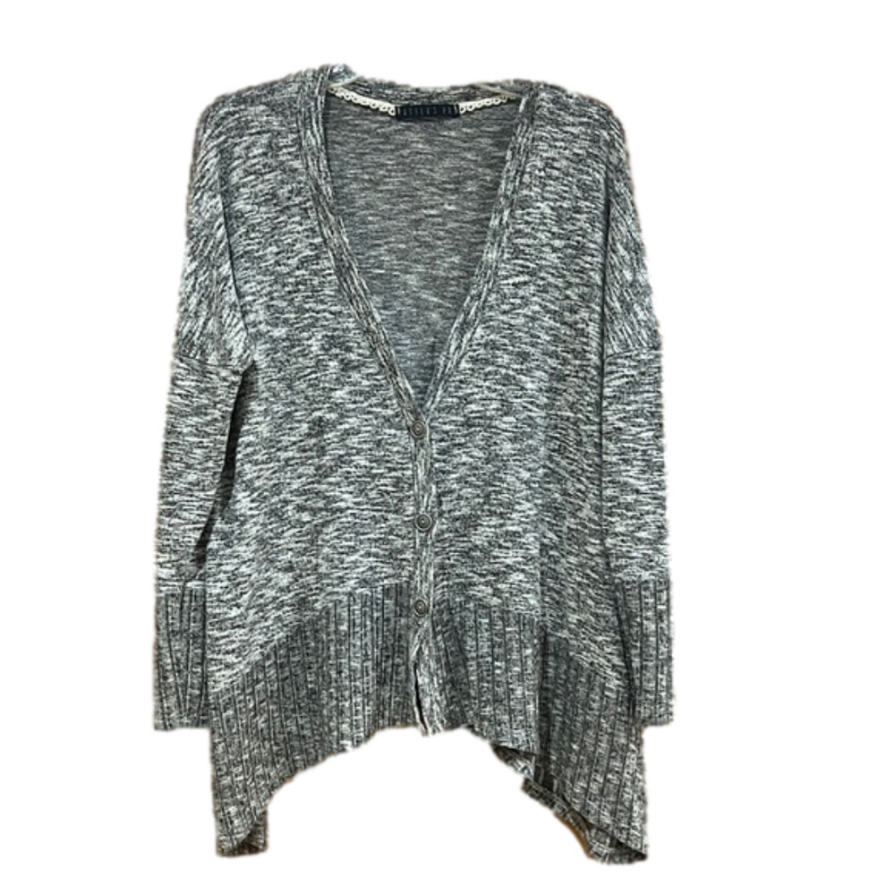 Anthropologie Potter's Pot Gray Button Front Cardigan